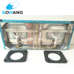 Dual burner stainless  steel gas cooktop - Image 5